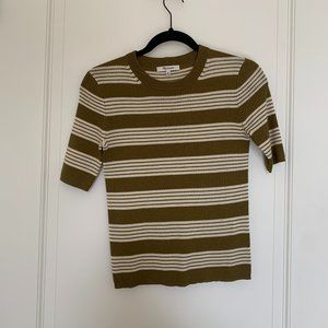 Madewell Bennett Stripe Ribbed Sweater Tee